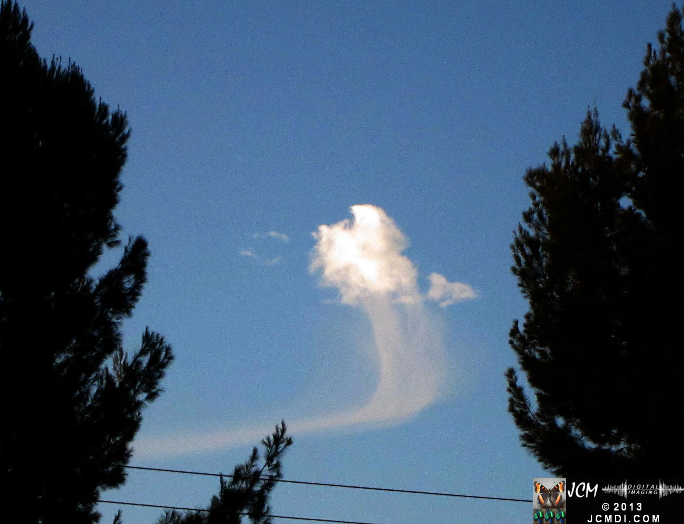 Quadroscopic Angel/Ghost clouds and sunset